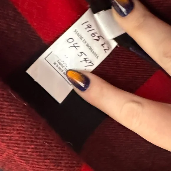 Moschino Couture ! Milano Red and Black Plaid Jacket W/Purple Floral Design XL - Picture 8 of 16